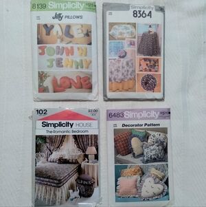 Vintage Simplicity Pattern Set - Home - Romantic - Playful Designs